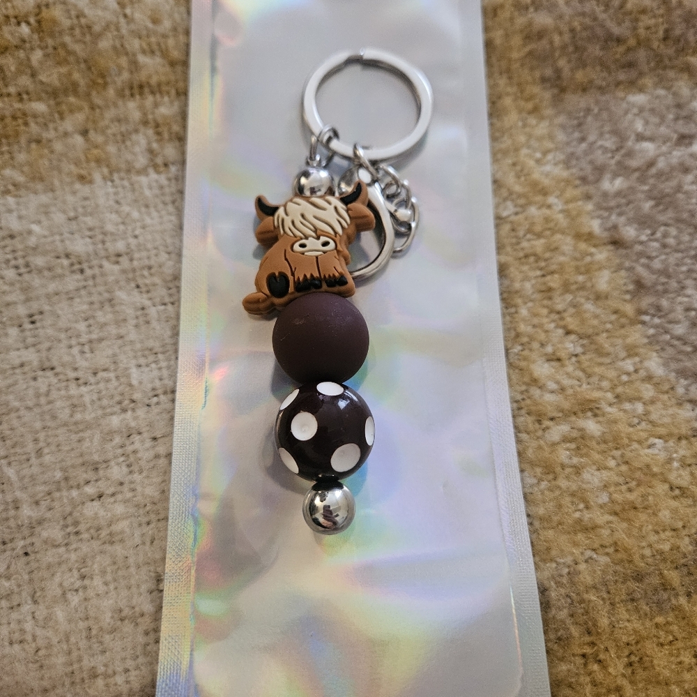 Cow key chain